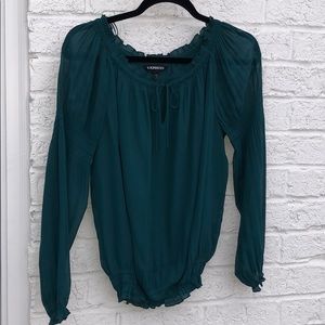 Green blouse